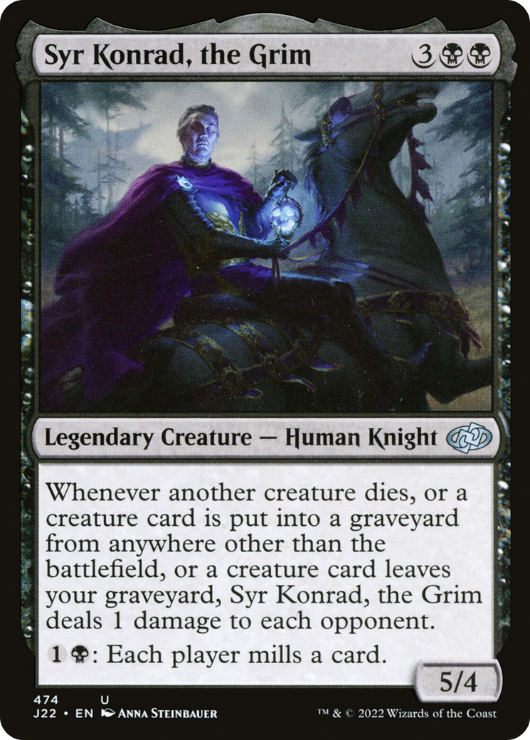 Syr Konrad, the Grim [Jumpstart 2022] | Jomio and Rueliete's Cards and Comics