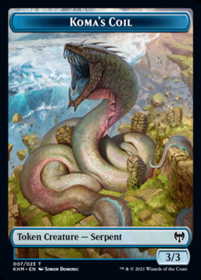 Koma's Coil Token [Kaldheim Tokens] | Jomio and Rueliete's Cards and Comics