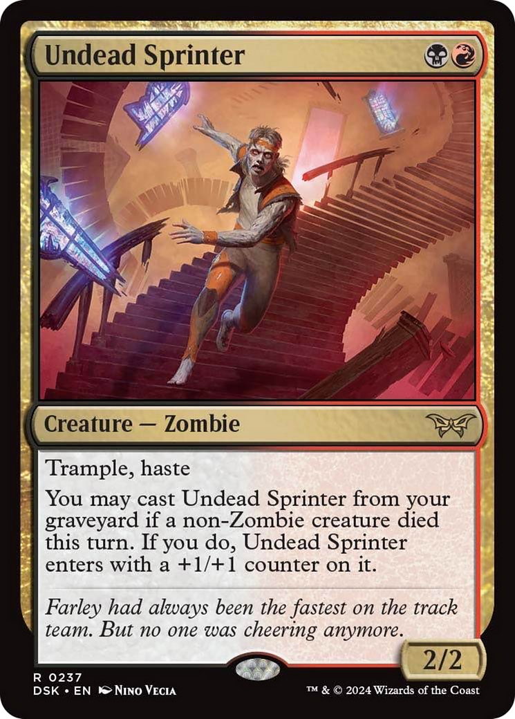 Undead Sprinter [Duskmourn: House of Horror] | Jomio and Rueliete's Cards and Comics