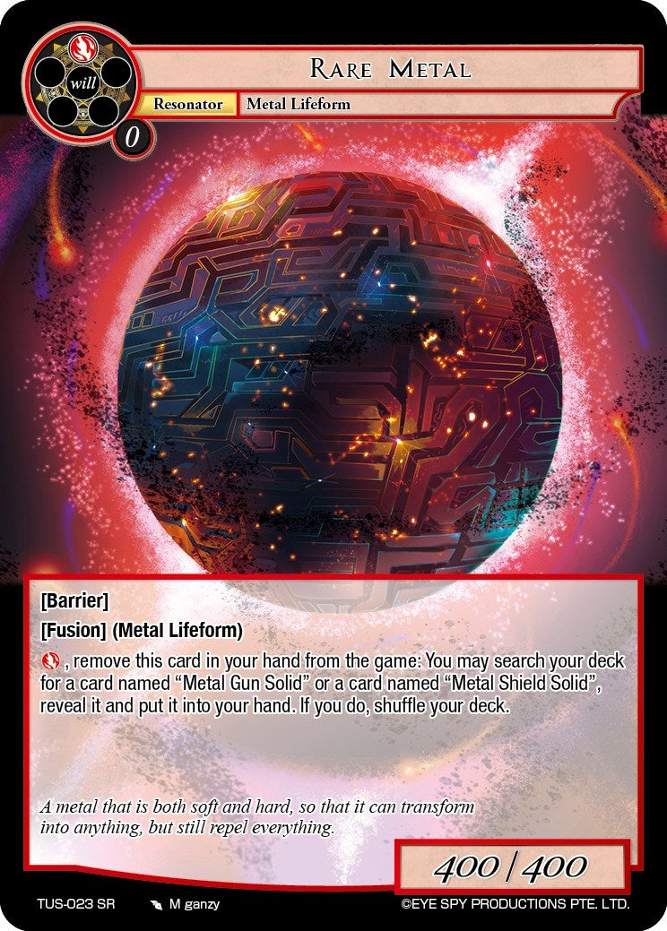 Rare Metal (TUS-023 SR) [The Underworld of Secrets] | Jomio and Rueliete's Cards and Comics