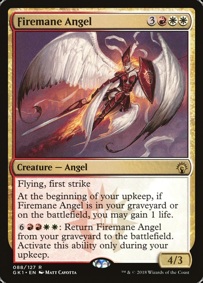 Firemane Angel [Guilds of Ravnica Guild Kit] | Jomio and Rueliete's Cards and Comics