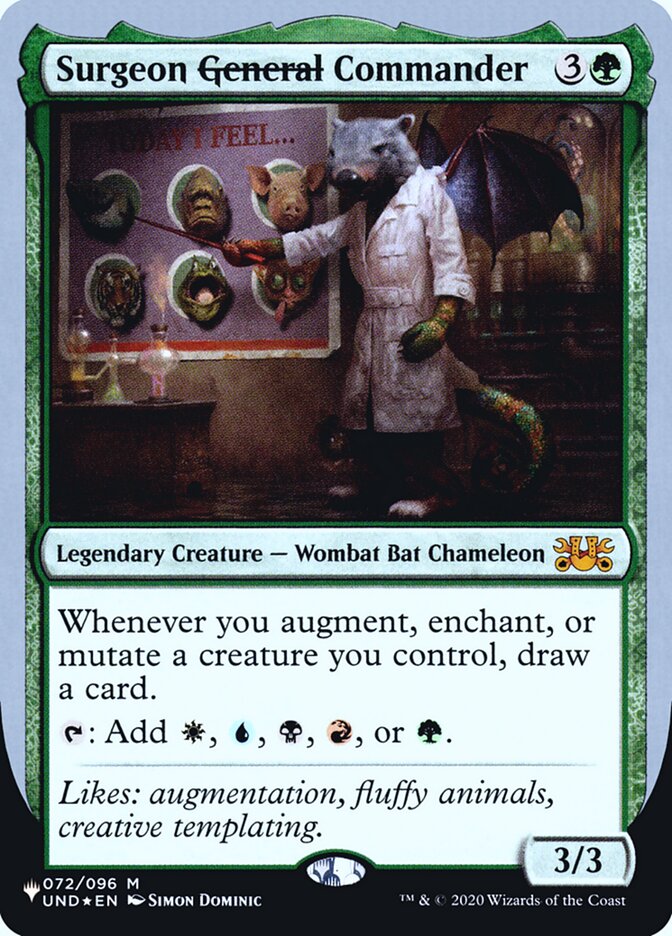 Surgeon General Commander (Unfinity Foil Edition) [The List] | Jomio and Rueliete's Cards and Comics