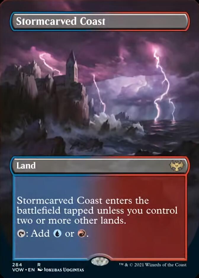 Stormcarved Coast (Borderless Alternate Art) [Innistrad: Crimson Vow] | Jomio and Rueliete's Cards and Comics