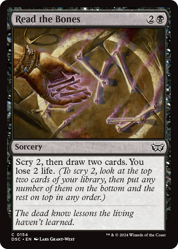 Read the Bones [Duskmourn: House of Horror Commander] | Jomio and Rueliete's Cards and Comics