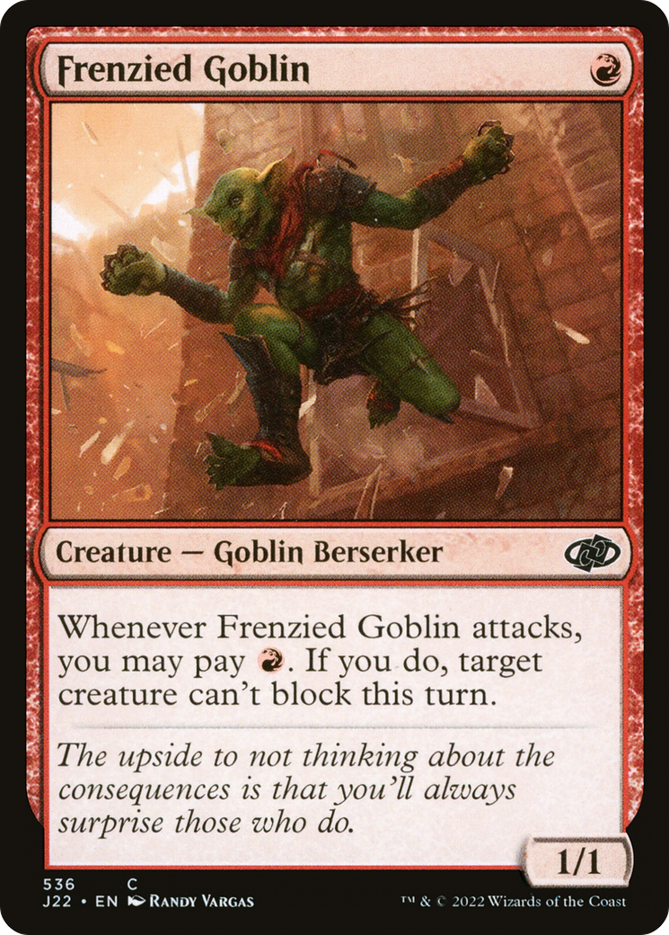 Frenzied Goblin [Jumpstart 2022] | Jomio and Rueliete's Cards and Comics