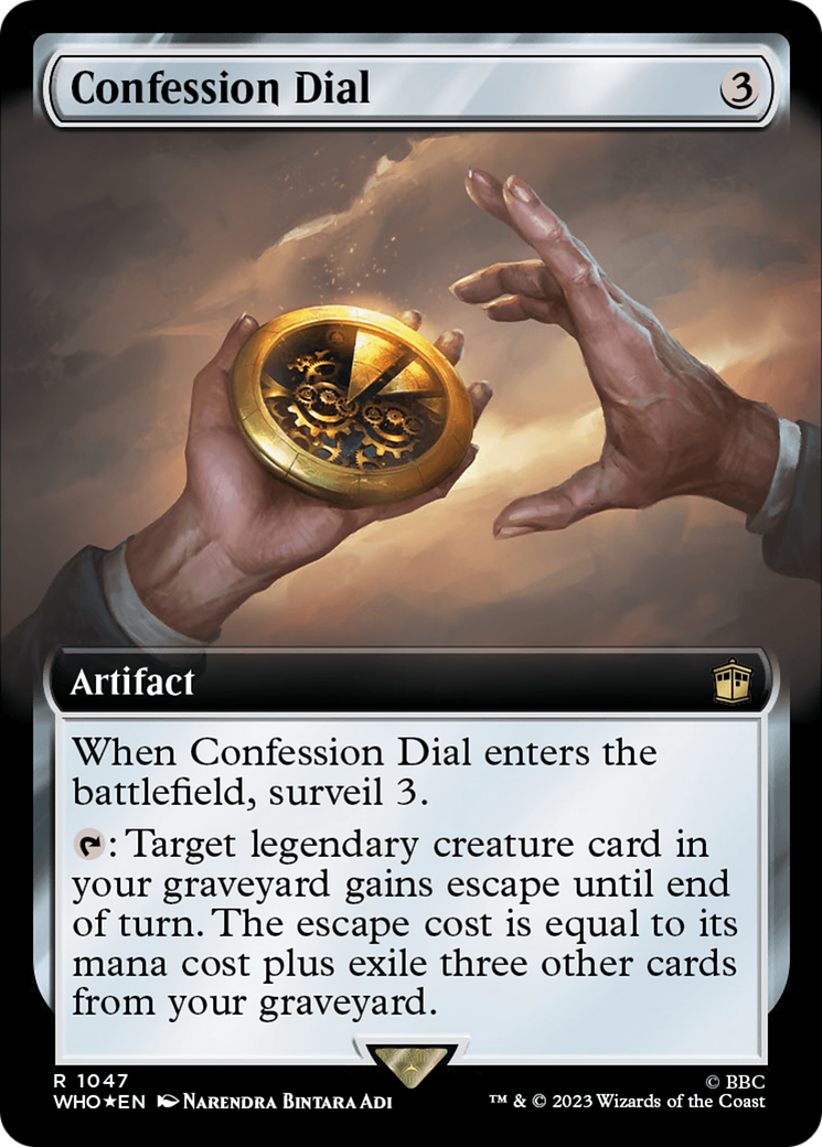 Confession Dial (Extended Art) (Surge Foil) [Doctor Who] | Jomio and Rueliete's Cards and Comics