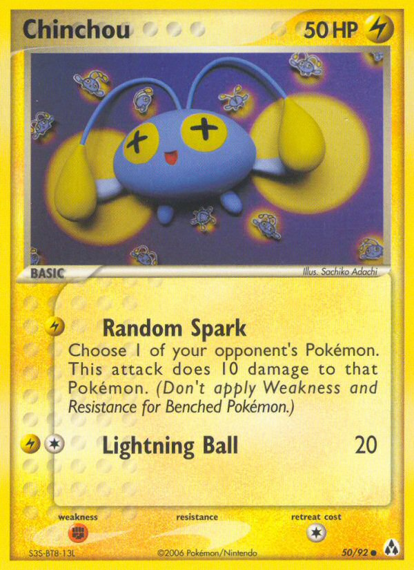 Chinchou (50/92) [EX: Legend Maker] | Jomio and Rueliete's Cards and Comics