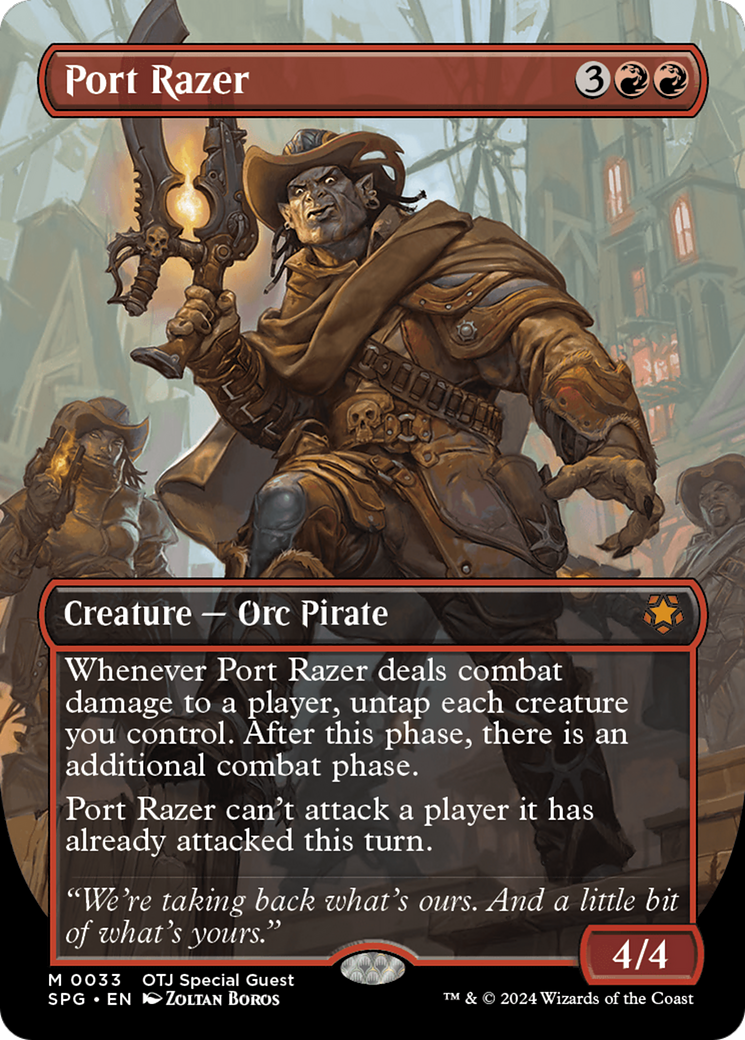Port Razer (Borderless) [Outlaws of Thunder Junction Special Guests] | Jomio and Rueliete's Cards and Comics