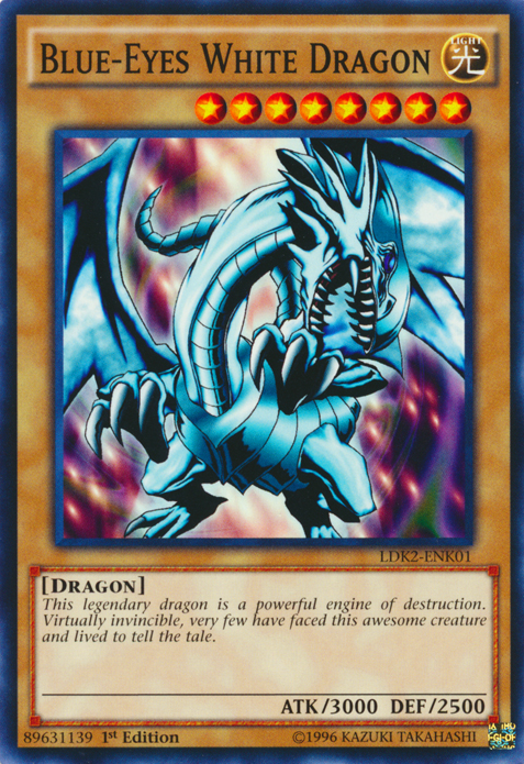Blue-Eyes White Dragon (Version 1) [LDK2-ENK01] Common | Jomio and Rueliete's Cards and Comics