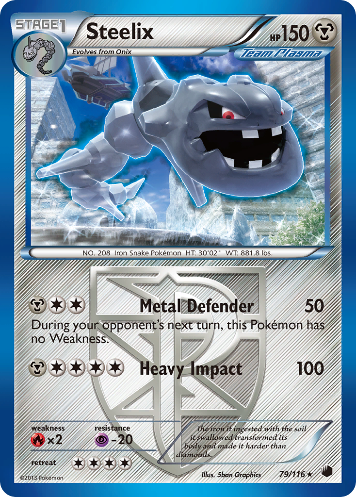 Steelix (79/116) [Black & White: Plasma Freeze] | Jomio and Rueliete's Cards and Comics