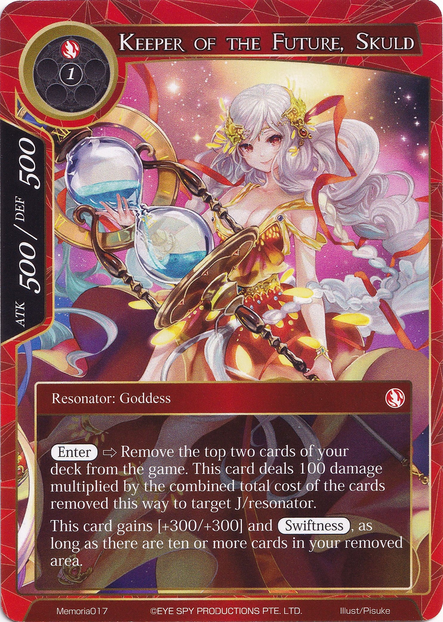 Keeper of the Future, Skuld (Memoria017) [Alice Origin Memoria Cards] | Jomio and Rueliete's Cards and Comics