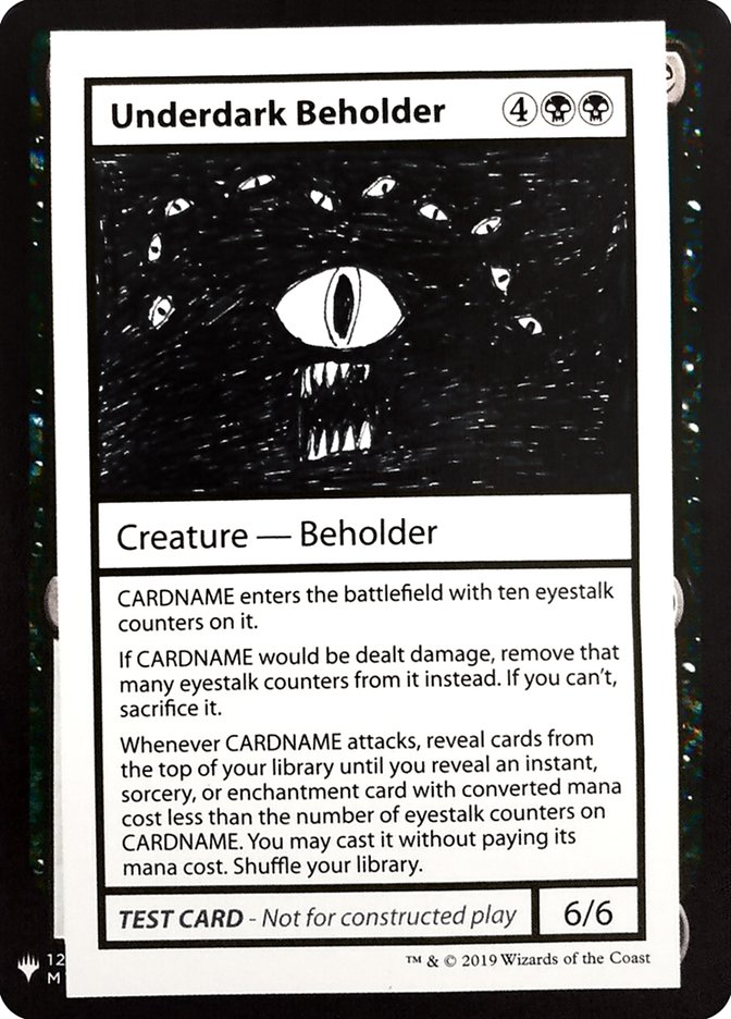 Underdark Beholder [Mystery Booster Playtest Cards] | Jomio and Rueliete's Cards and Comics