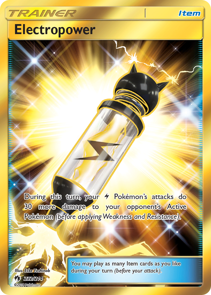 Electropower (232/214) [Sun & Moon: Lost Thunder] | Jomio and Rueliete's Cards and Comics