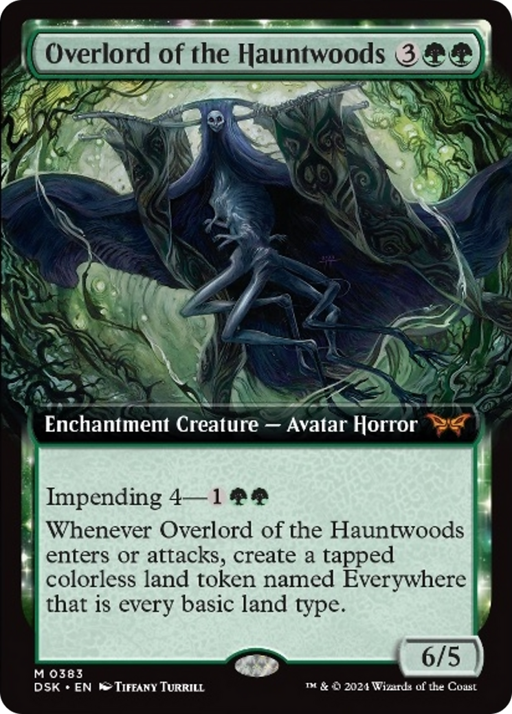 Overlord of the Hauntwoods (Extended Art) [Duskmourn: House of Horror] | Jomio and Rueliete's Cards and Comics