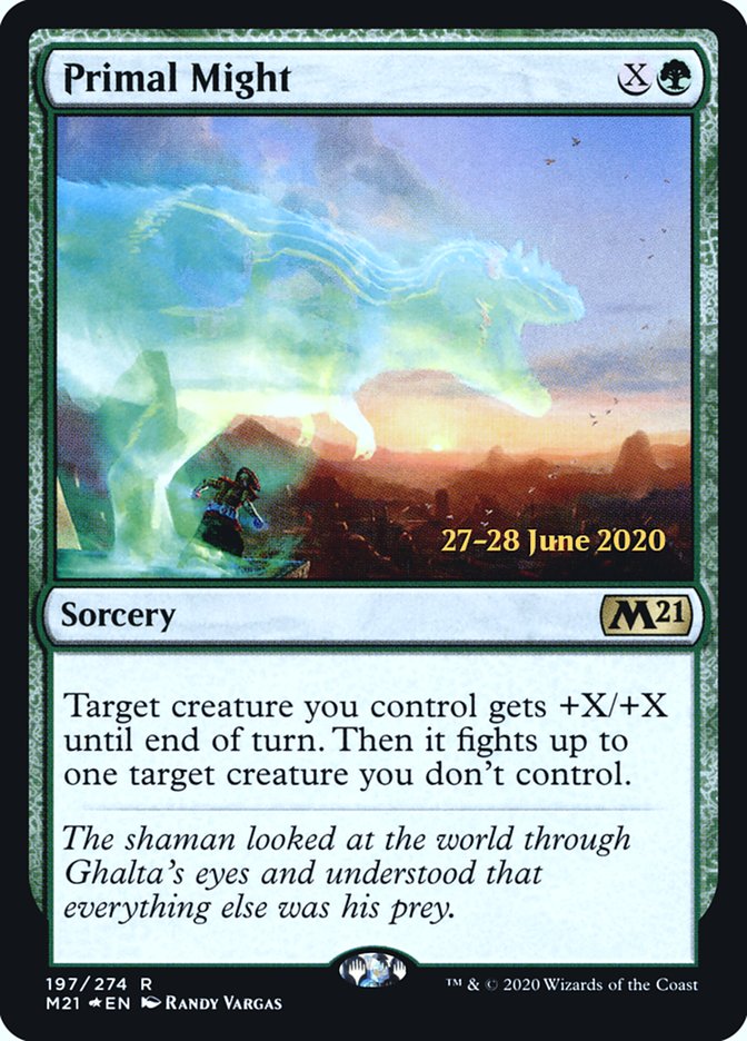 Primal Might [Core Set 2021 Prerelease Promos] | Jomio and Rueliete's Cards and Comics
