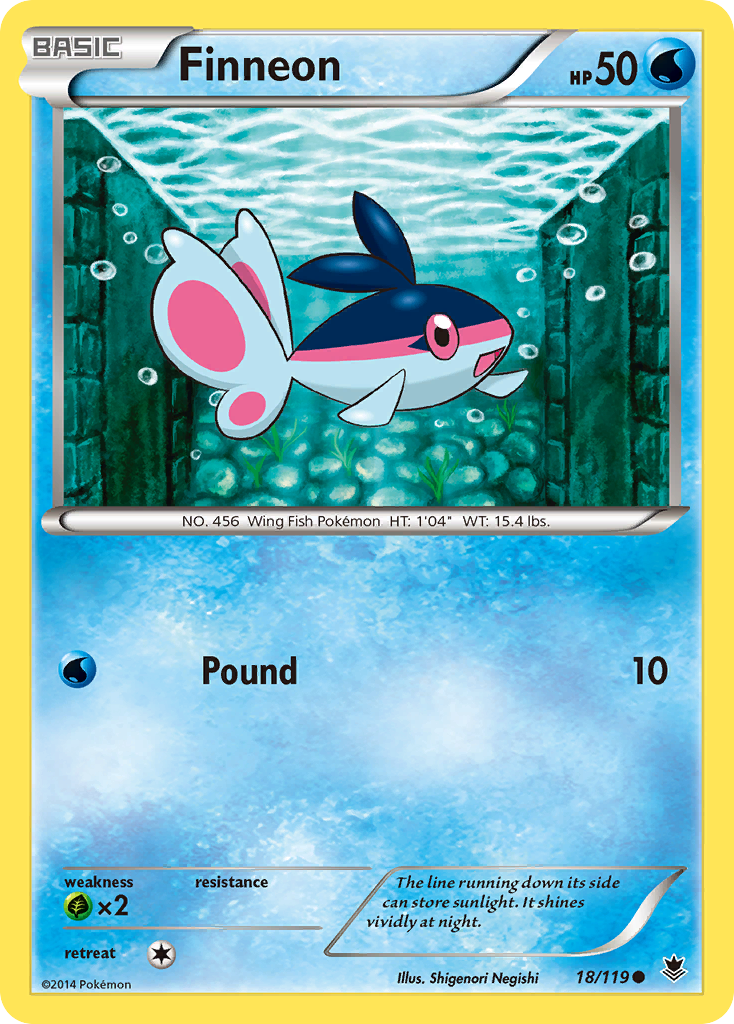 Finneon (18/119) [XY: Phantom Forces] | Jomio and Rueliete's Cards and Comics