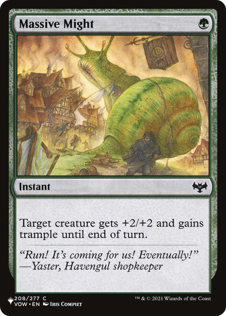 Massive Might [The List] | Jomio and Rueliete's Cards and Comics