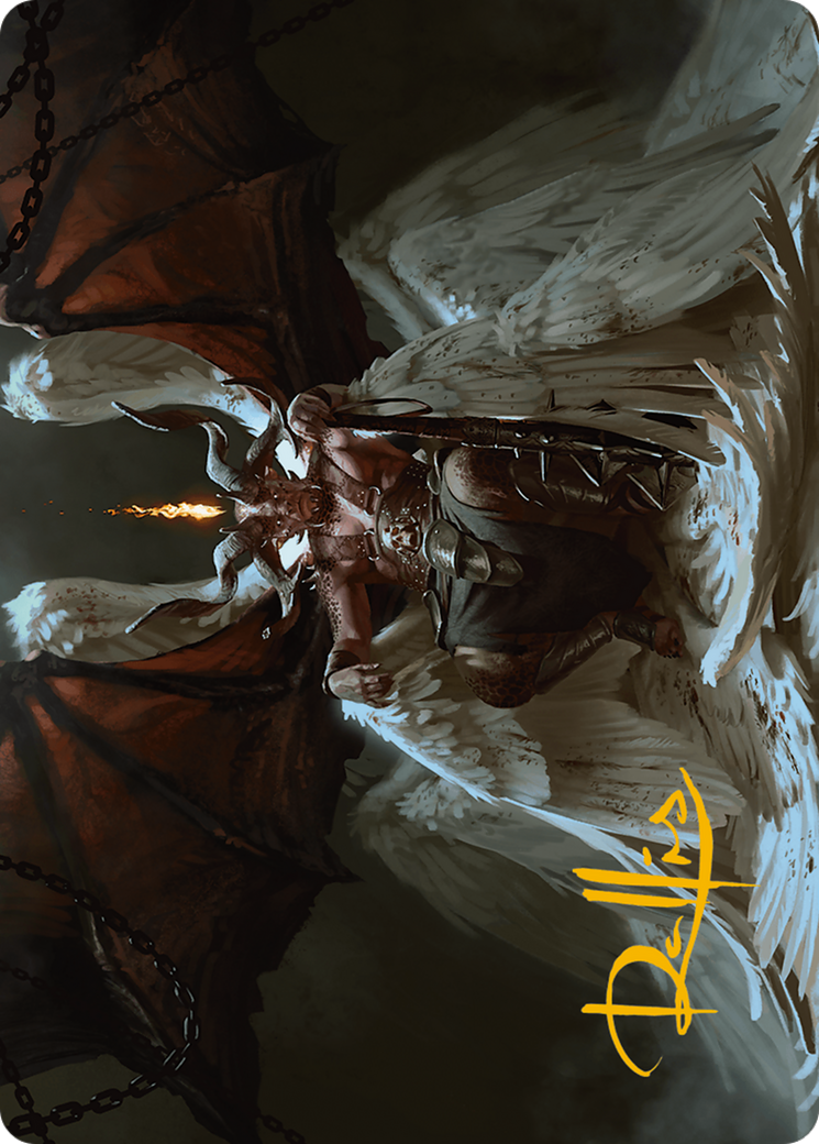 Shilgengar, Sire of Famine Art Card (Gold-Stamped Signature) [Modern Horizons 3 Art Series] | Jomio and Rueliete's Cards and Comics