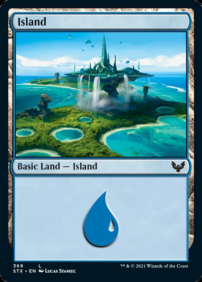 Island (369) [Strixhaven: School of Mages] | Jomio and Rueliete's Cards and Comics