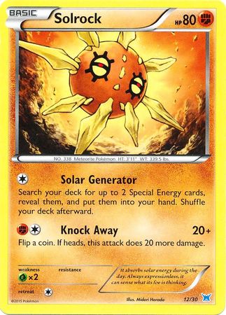 Solrock (12/30) [XY: Trainer Kit 2 - Latios] | Jomio and Rueliete's Cards and Comics