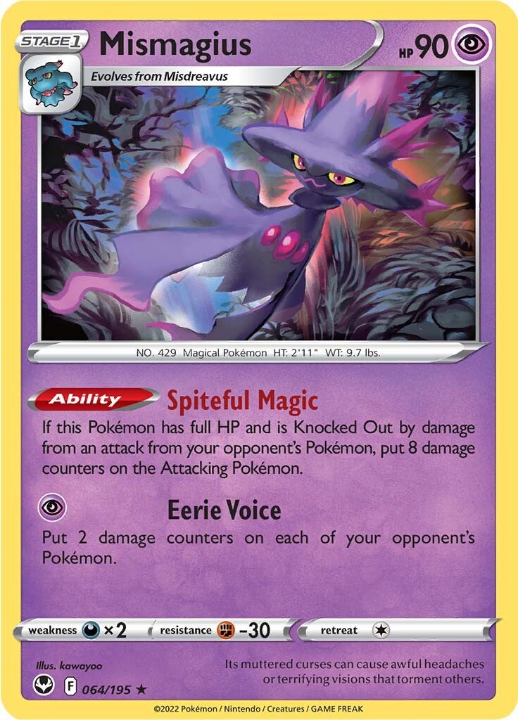 Mismagius (064/195) [Sword & Shield: Silver Tempest] | Jomio and Rueliete's Cards and Comics