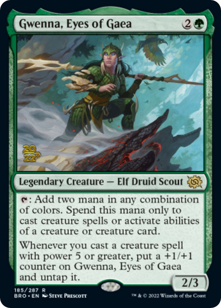 Gwenna, Eyes of Gaea [The Brothers' War Prerelease Promos] | Jomio and Rueliete's Cards and Comics