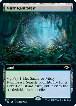 Misty Rainforest (Extended Art) [Modern Horizons 2] | Jomio and Rueliete's Cards and Comics