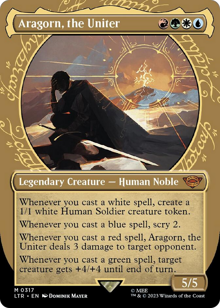 Aragorn, the Uniter (Showcase Ring Frame) [The Lord of the Rings: Tales of Middle-Earth] | Jomio and Rueliete's Cards and Comics
