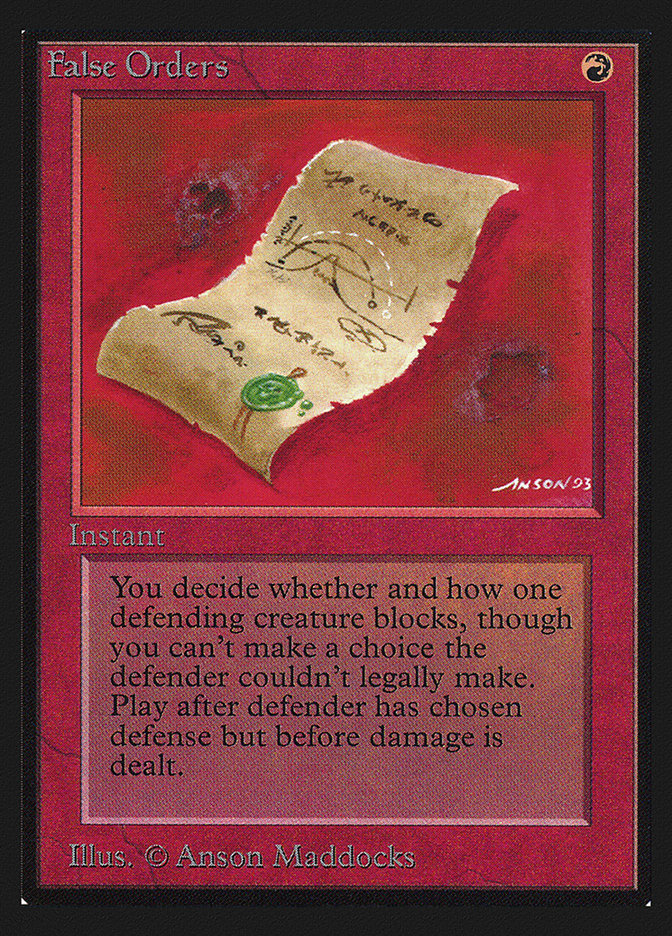 False Orders [International Collectors' Edition] | Jomio and Rueliete's Cards and Comics
