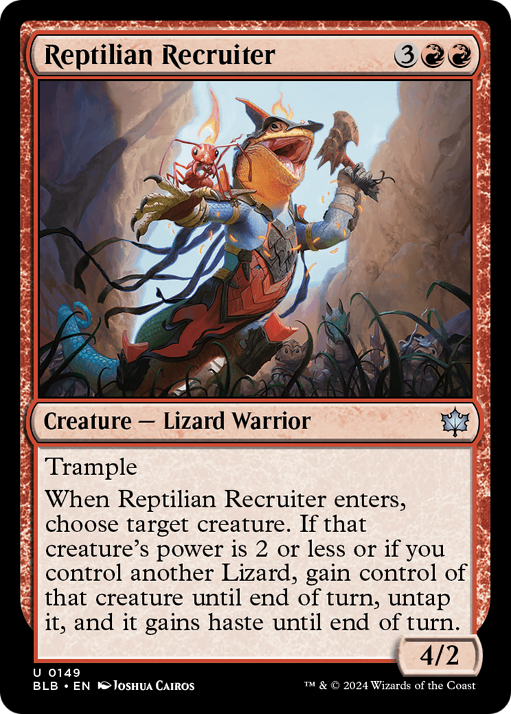 Reptilian Recruiter [Bloomburrow] | Jomio and Rueliete's Cards and Comics