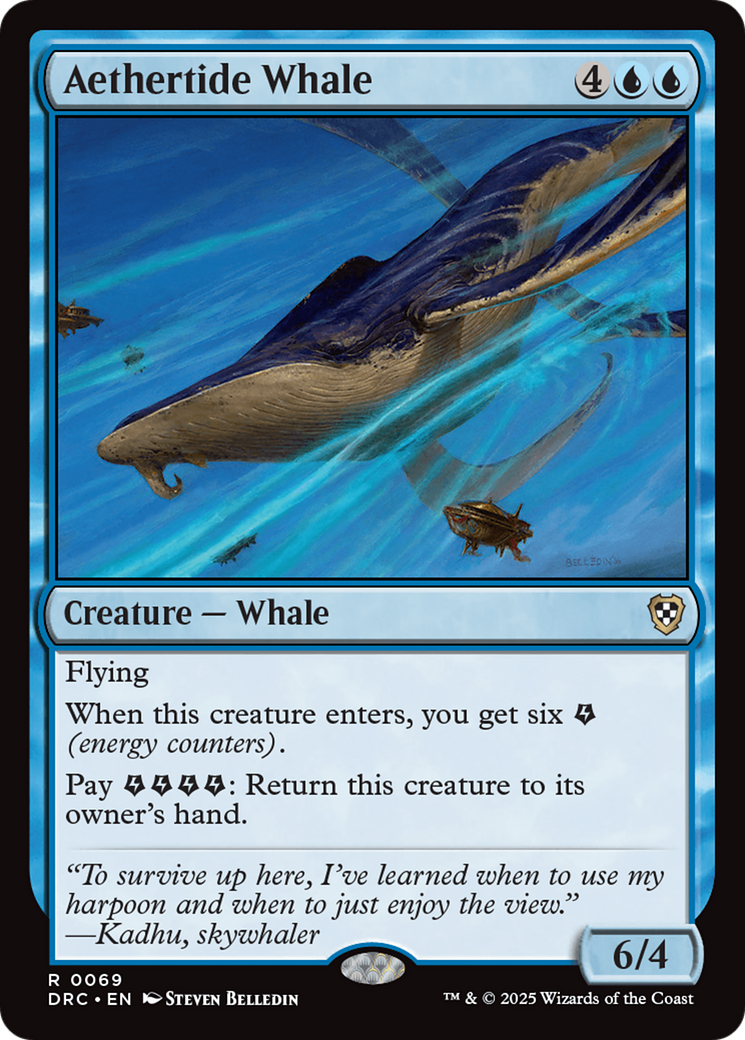 Aethertide Whale [Aetherdrift Commander] | Jomio and Rueliete's Cards and Comics
