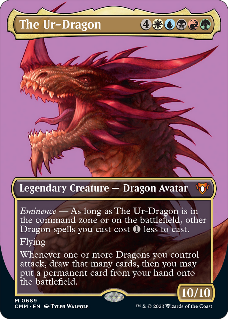 The Ur-Dragon (Borderless Profile) [Commander Masters] | Jomio and Rueliete's Cards and Comics