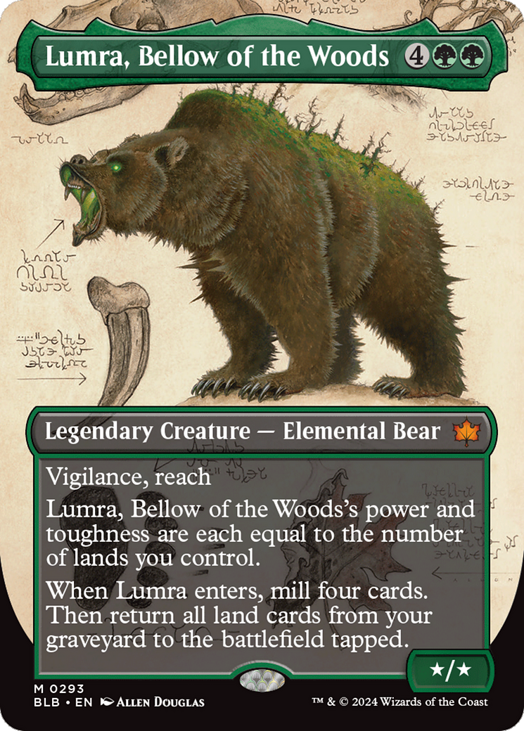 Lumra, Bellow of the Woods (Borderless) (0293) [Bloomburrow] | Jomio and Rueliete's Cards and Comics