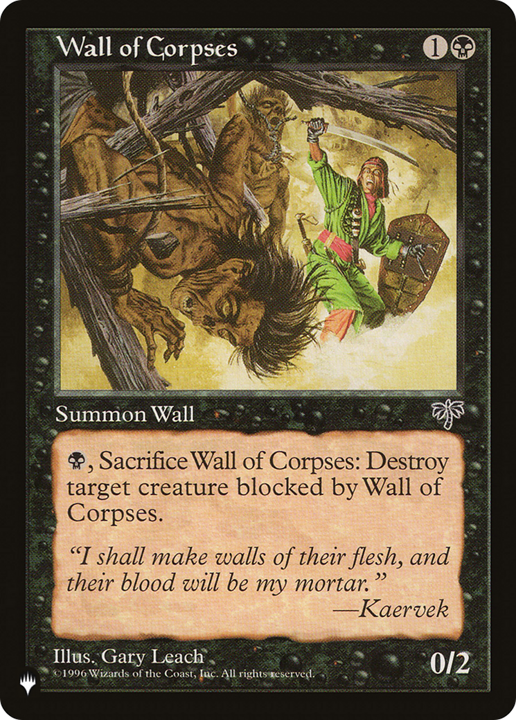 Wall of Corpses [The List] | Jomio and Rueliete's Cards and Comics