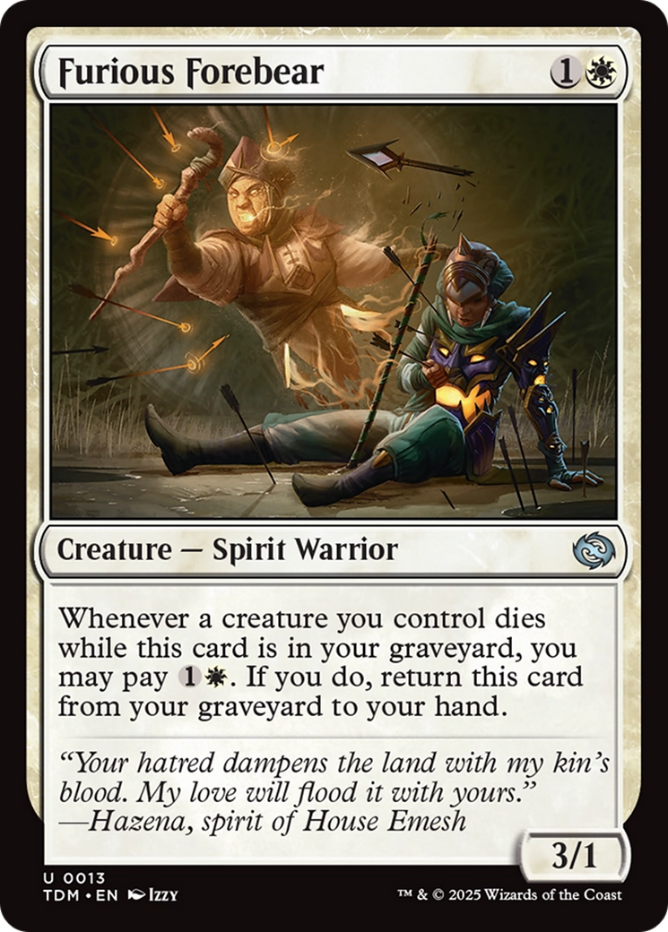 Furious Forebear [Tarkir: Dragonstorm] | Jomio and Rueliete's Cards and Comics
