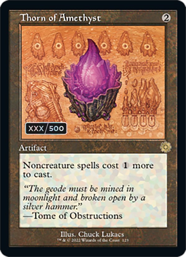 Thorn of Amethyst (Retro Schematic) (Serialized) [The Brothers' War Retro Artifacts] | Jomio and Rueliete's Cards and Comics