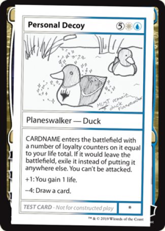 Personal Decoy (2021 Edition) [Mystery Booster Playtest Cards] | Jomio and Rueliete's Cards and Comics