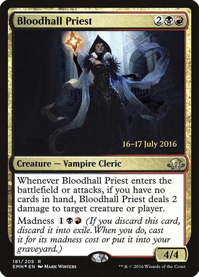Bloodhall Priest [Eldritch Moon Prerelease Promos] | Jomio and Rueliete's Cards and Comics