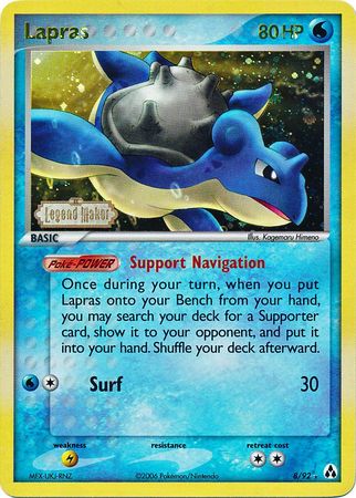 Lapras (8/92) (Stamped) [EX: Legend Maker] | Jomio and Rueliete's Cards and Comics