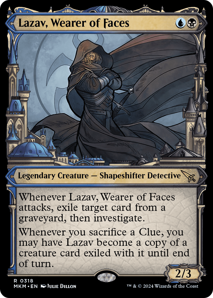 Lazav, Wearer of Faces (Showcase) (0318) [Murders at Karlov Manor] | Jomio and Rueliete's Cards and Comics