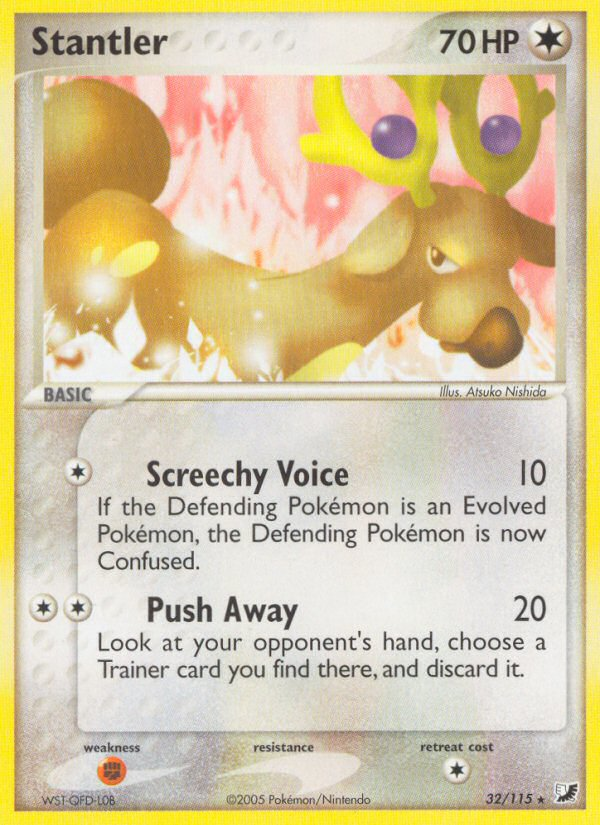 Stantler (32/115) [EX: Unseen Forces] | Jomio and Rueliete's Cards and Comics