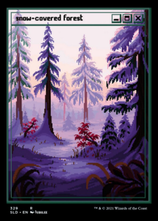Snow-Covered Forest (329) [Secret Lair Drop Series] | Jomio and Rueliete's Cards and Comics