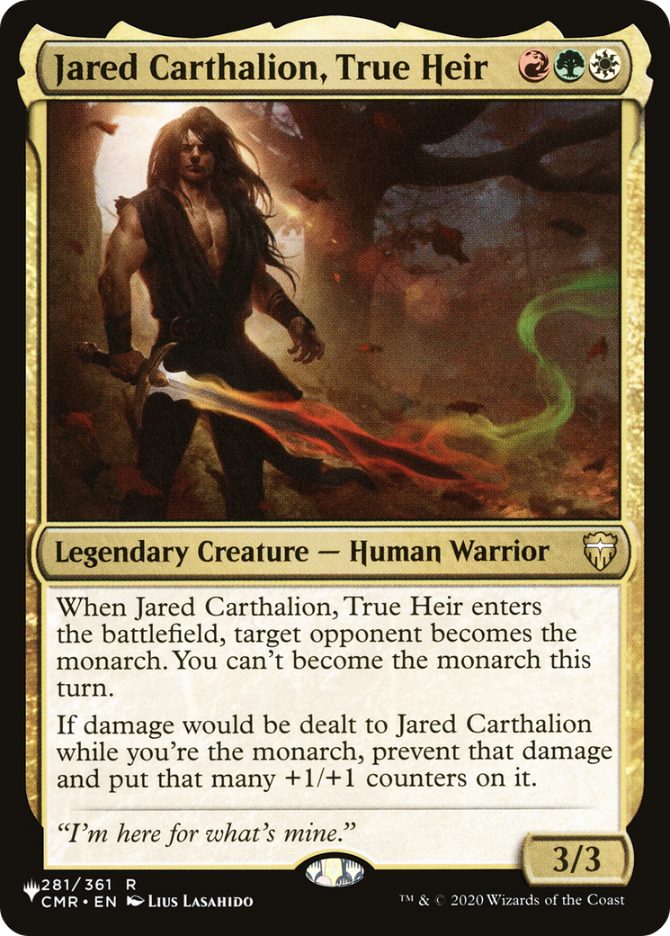 Jared Carthalion, True Heir [The List] | Jomio and Rueliete's Cards and Comics