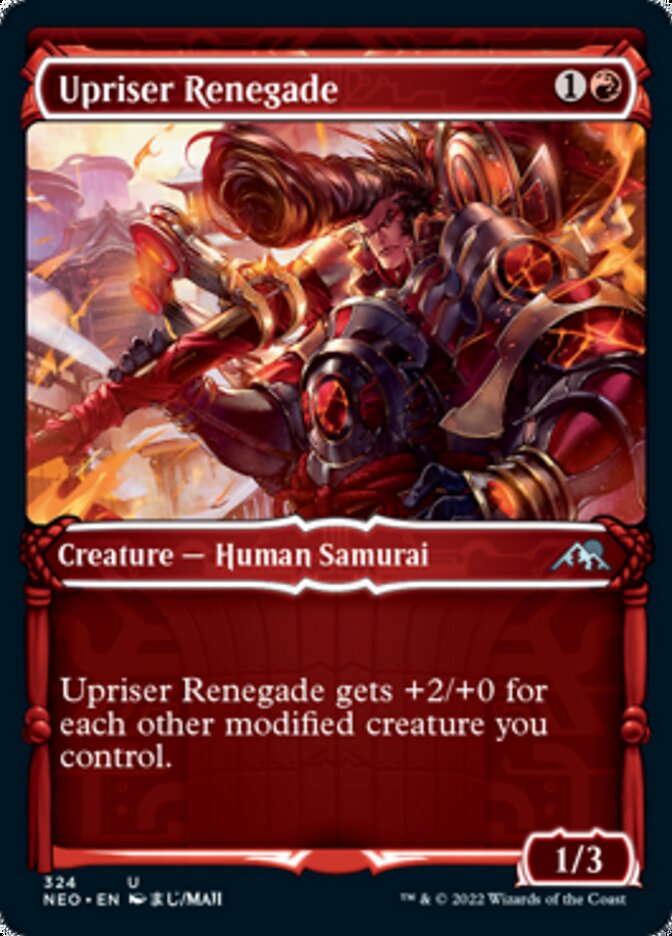 Upriser Renegade (Showcase Samurai) [Kamigawa: Neon Dynasty] | Jomio and Rueliete's Cards and Comics