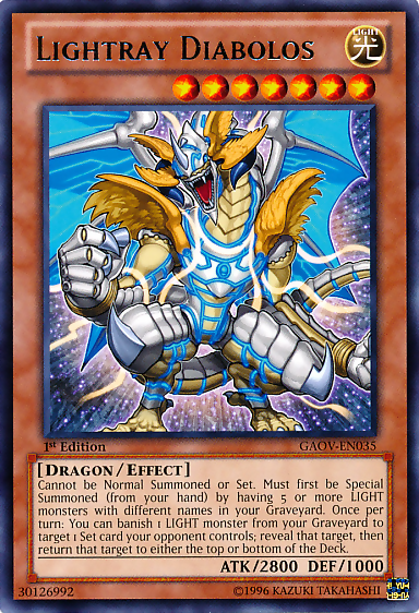 Lightray Diabolos [GAOV-EN035] Rare | Jomio and Rueliete's Cards and Comics