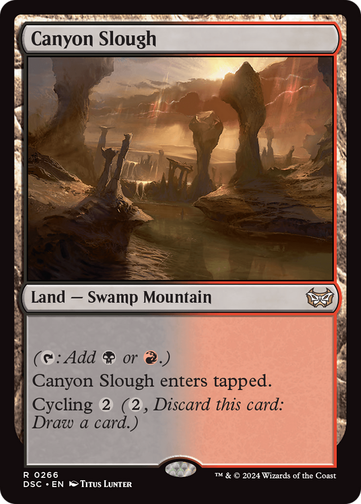 Canyon Slough [Duskmourn: House of Horror Commander] | Jomio and Rueliete's Cards and Comics