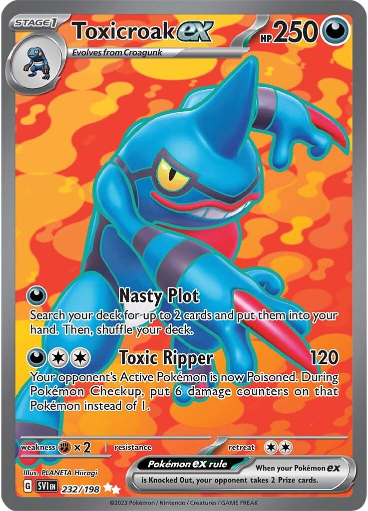 Toxicroak ex (232/198) [Scarlet & Violet: Base Set] | Jomio and Rueliete's Cards and Comics