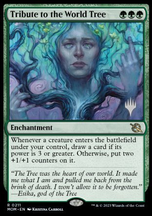 Tribute to the World Tree (Promo Pack) [March of the Machine Promos] | Jomio and Rueliete's Cards and Comics