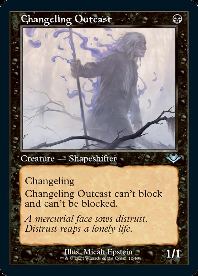 Changeling Outcast (Retro Foil Etched) [Modern Horizons] | Jomio and Rueliete's Cards and Comics