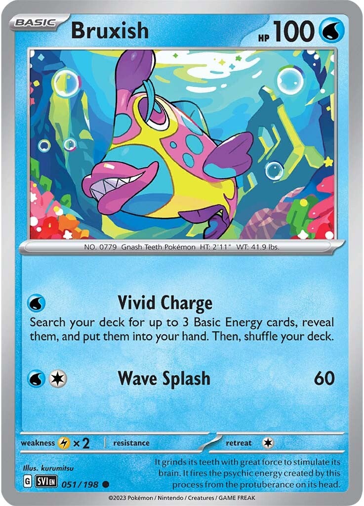 Bruxish (051/198) [Scarlet & Violet: Base Set] | Jomio and Rueliete's Cards and Comics